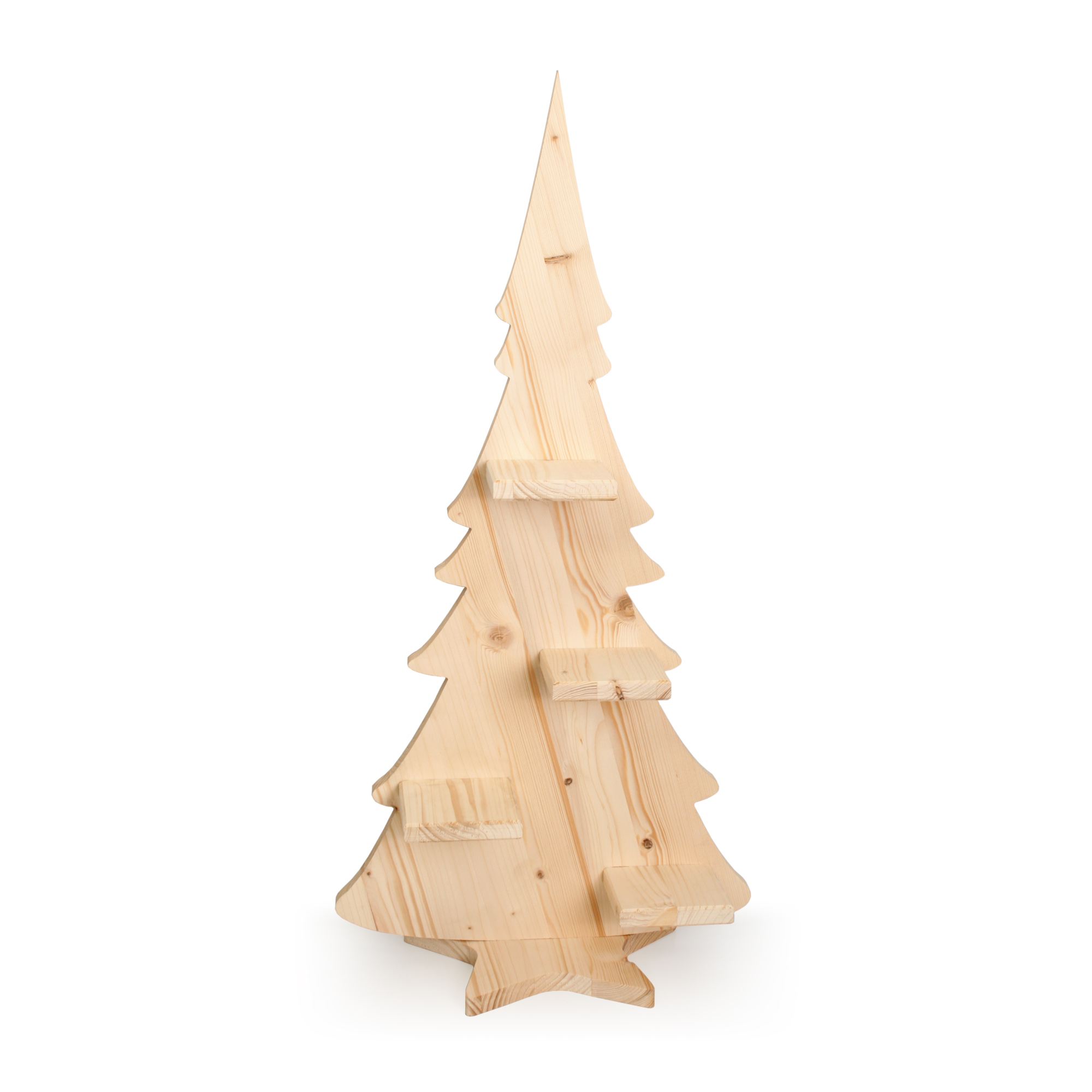 Edler Adventsbaum aus Kreative 4 mit Feder | Kerzenaufsätzen Holz