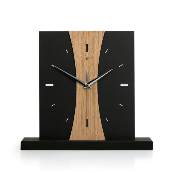Stripe – Designer-Standuhr aus MDF mit Alu,...