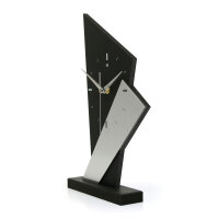 Arrow – Designer-Standuhr aus MDF mit Alu, Echtholz oder Steinfurnier