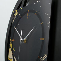 Golden Liquid – Rondora Metallic Wanduhr aus Alu & MDF