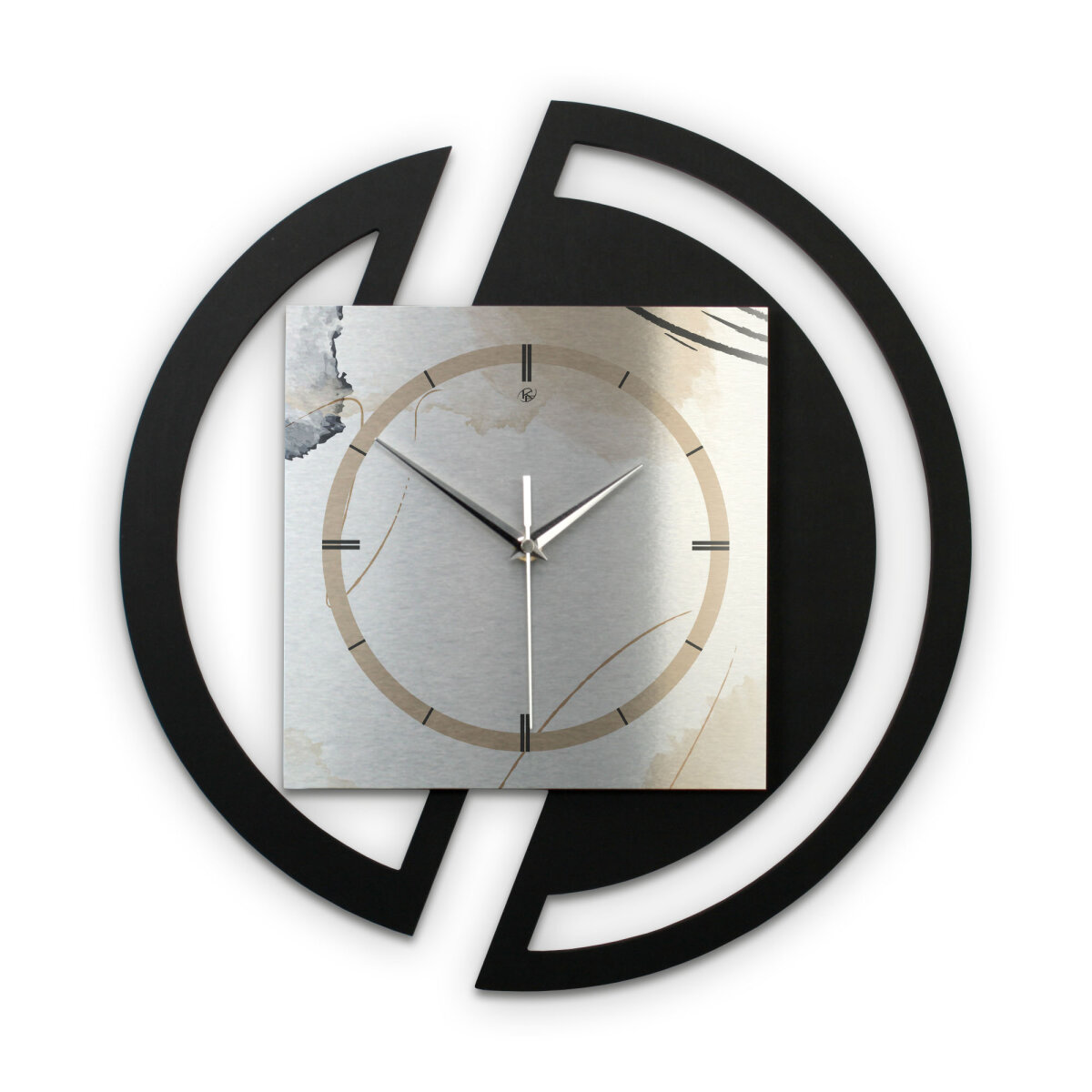 Abstract Elegance – Rondora Metallic Wanduhr aus Alu & MDF