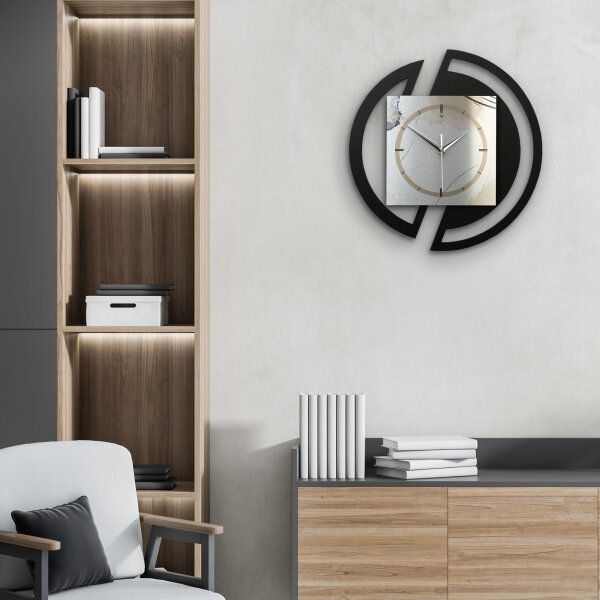 Abstract Elegance – Rondora Metallic Wanduhr aus Alu & MDF