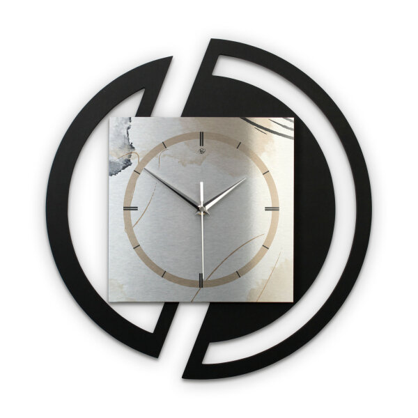 Abstract Elegance – Rondora Metallic Wanduhr aus...