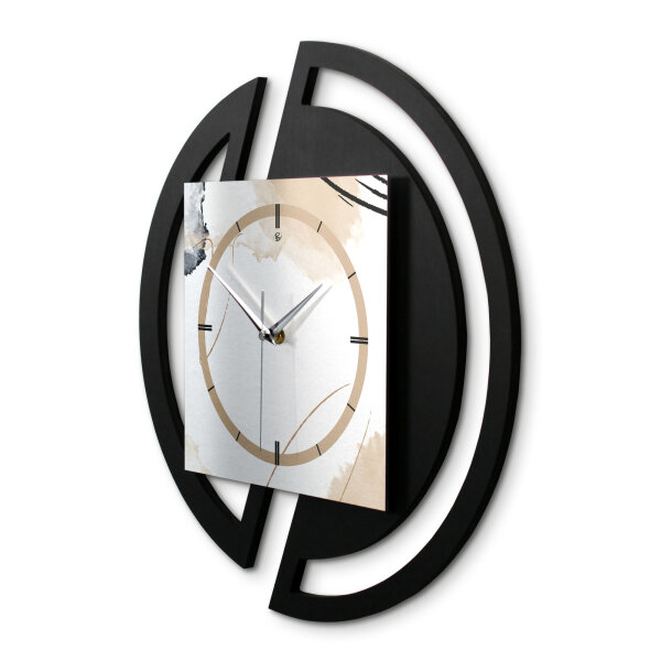 Abstract Elegance – Rondora Metallic Wanduhr aus Alu & MDF