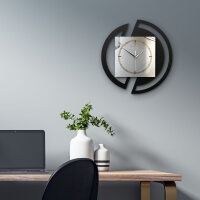 Abstract Elegance – Rondora Metallic Wanduhr aus Alu & MDF