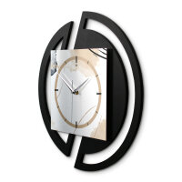 Abstract Elegance – Rondora Metallic Wanduhr aus Alu & MDF