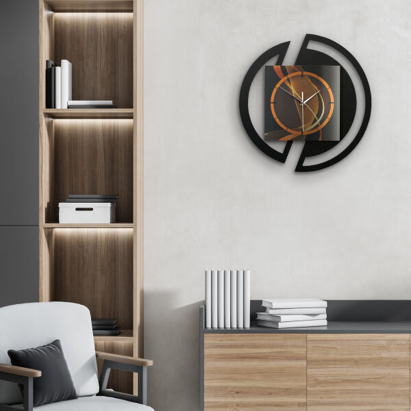 Dynamic – Rondora Metallic Wanduhr aus Alu & MDF