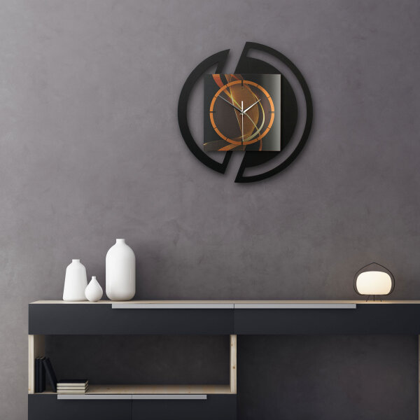 Dynamic – Rondora Metallic Wanduhr aus Alu & MDF