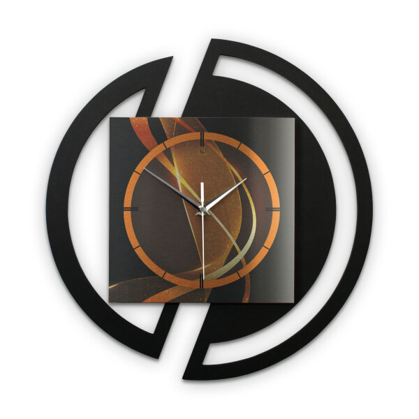 Dynamic – Rondora Metallic Wanduhr aus Alu & MDF