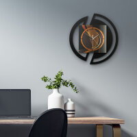Dynamic – Rondora Metallic Wanduhr aus Alu & MDF