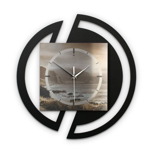 Küste – Rondora Metallic Wanduhr aus Alu &...