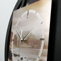 Küste – Rondora Metallic Wanduhr aus Alu & MDF