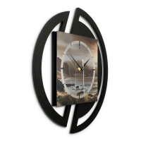 Küste – Rondora Metallic Wanduhr aus Alu & MDF