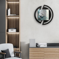 Turquoise – Rondora Metallic Wanduhr aus Alu & MDF