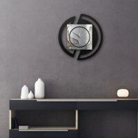 Abstract Water – Rondora Metallic Wanduhr aus Alu & MDF