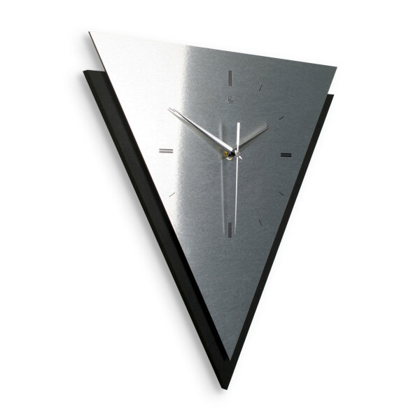Triora – Designer-Wanduhr aus MDF mit Alu, Echtholz...