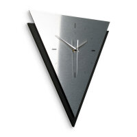 Triora – Designer-Wanduhr aus MDF mit Alu, Echtholz oder Steinfurnier
