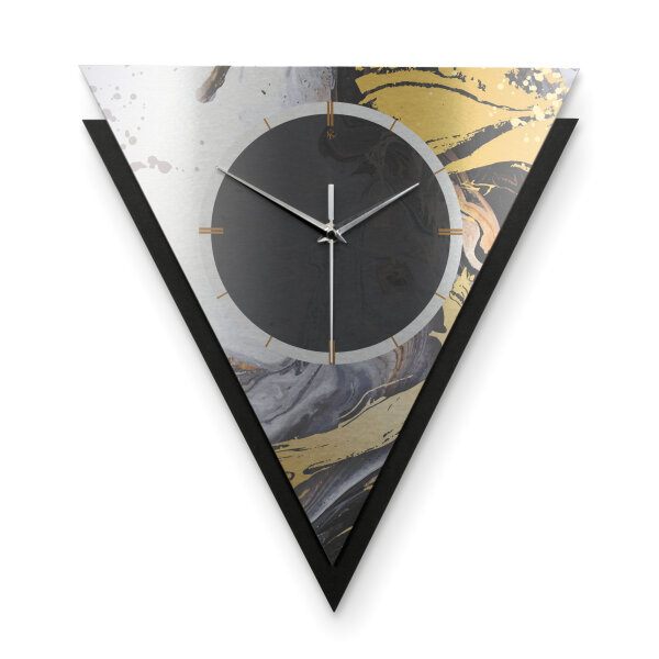 Gold & Black Ink – Triora Metallic Wanduhr aus...