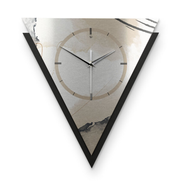 Abstract Elegance – Triora Metallic Wanduhr aus Alu...