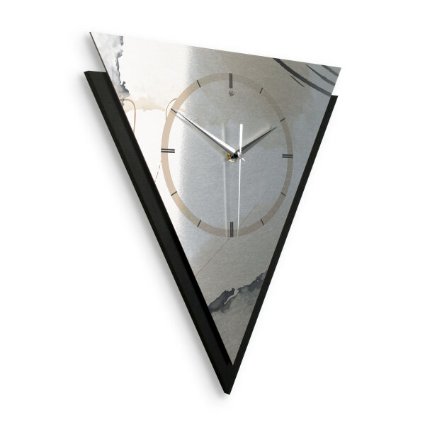Abstract Elegance – Triora Metallic Wanduhr aus Alu...