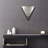 Abstract Elegance – Triora Metallic Wanduhr aus Alu & MDF
