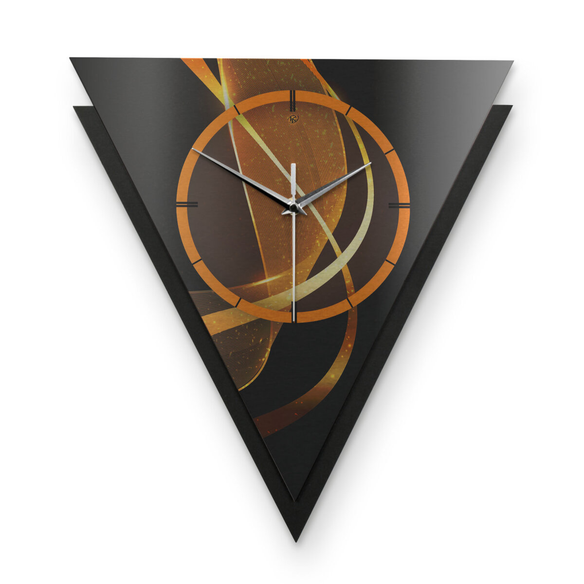 Dynamic – Triora Metallic Wanduhr aus Alu & MDF