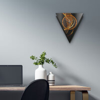 Dynamic – Triora Metallic Wanduhr aus Alu & MDF