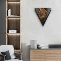 Dynamic – Triora Metallic Wanduhr aus Alu & MDF