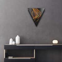 Dynamic – Triora Metallic Wanduhr aus Alu & MDF