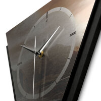Küste – Triora Metallic Wanduhr aus Alu & MDF