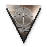 Küste – Triora Metallic Wanduhr aus Alu & MDF
