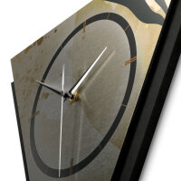 Elegant Leaves – Triora Metallic Wanduhr aus Alu & MDF