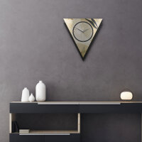 Elegant Leaves – Triora Metallic Wanduhr aus Alu & MDF