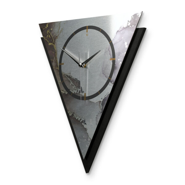Abstract Water – Triora Metallic Wanduhr aus Alu & MDF