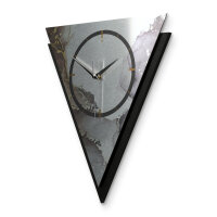 Abstract Water – Triora Metallic Wanduhr aus Alu & MDF