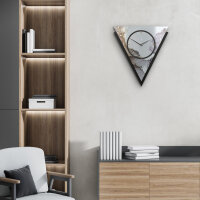 Abstract Water – Triora Metallic Wanduhr aus Alu & MDF