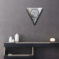 Abstract Water – Triora Metallic Wanduhr aus Alu & MDF