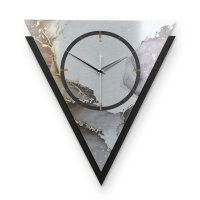 Abstract Water – Triora Metallic Wanduhr aus Alu & MDF