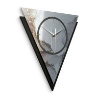 Abstract Water – Triora Metallic Wanduhr aus Alu & MDF