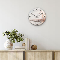 Steg Design-Wanduhr aus Steinguss mit leisem Uhrwerk