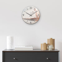 Steg Design-Wanduhr aus Steinguss mit leisem Uhrwerk