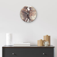 Liebe Design-Wanduhr aus Steinguss mit leisem Uhrwerk