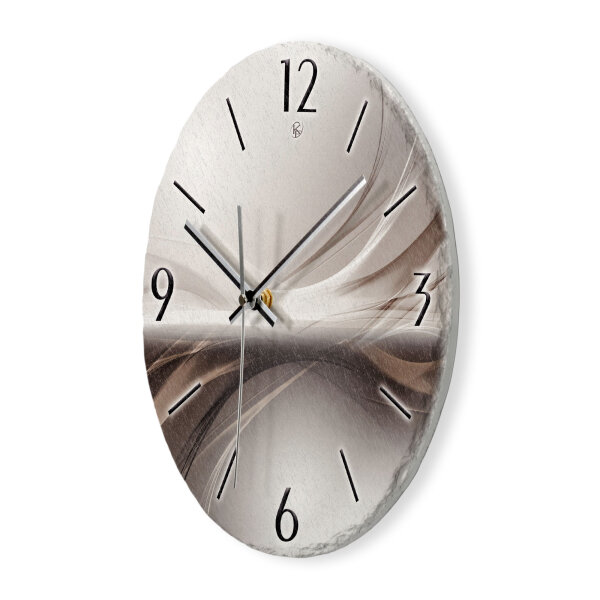 Silverline Design-Wanduhr aus Steinguss mit leisem Uhrwerk