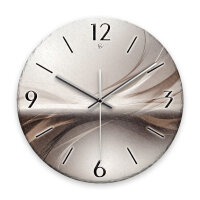 Silverline Design-Wanduhr aus Steinguss mit leisem Uhrwerk