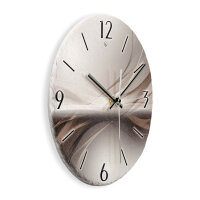 Silverline Design-Wanduhr aus Steinguss mit leisem Uhrwerk