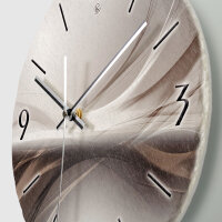 Silverline Design-Wanduhr aus Steinguss mit leisem Uhrwerk