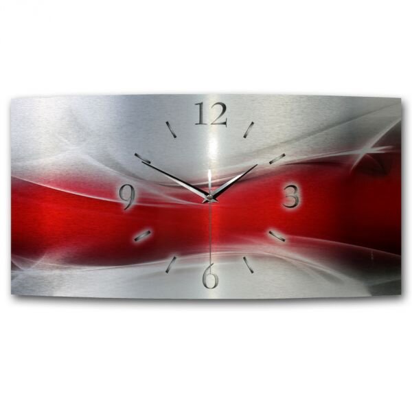 3D Design-Wanduhr "Red Wave" aus...