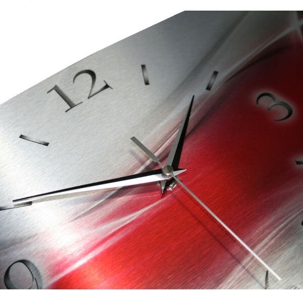 3D Design-Wanduhr "Red Wave" aus...