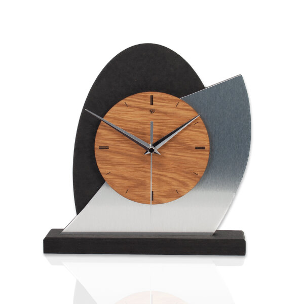 Dome – Designer-Standuhr aus MDF mit Eiche &...