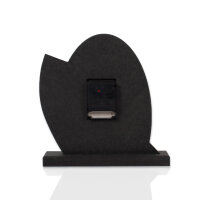 Dome – Designer-Standuhr aus MDF mit Eiche & Metallic-Alu
